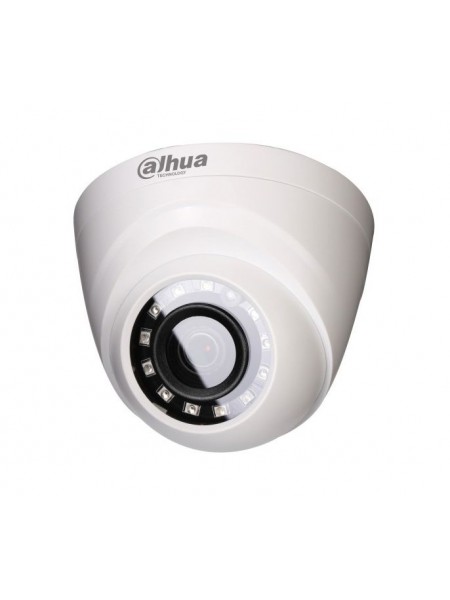 HDW1000RP-0360B-S2. (3.6mm) угол обзора:60°. 1Мп внутренняя купольная HD-CVI камера с ИК-подсветкой